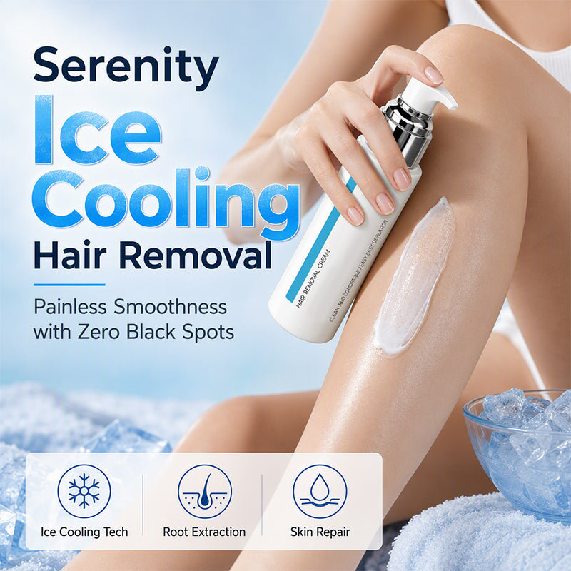 🎁BUY 1 GET 1 FREE SPECIAL PRICE ￡7.99!!✨Ice-Cooling Hair Removal Cream for Sensitive Skin